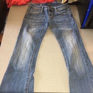 OS ReRock for Express Boot Distressed Stretch Jean